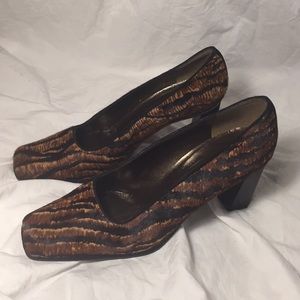 Stuart weitzman calf hair heels